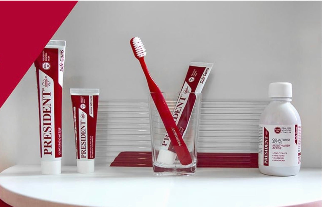 Pack PRESIDENT ACTIVE - Soin complet des gencives sensibles et irritées