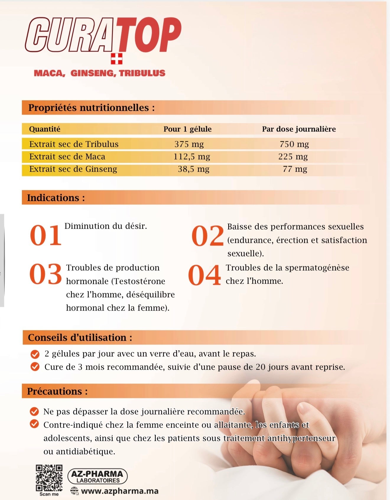 CURATOP – Maca, Ginseng & Tribulus