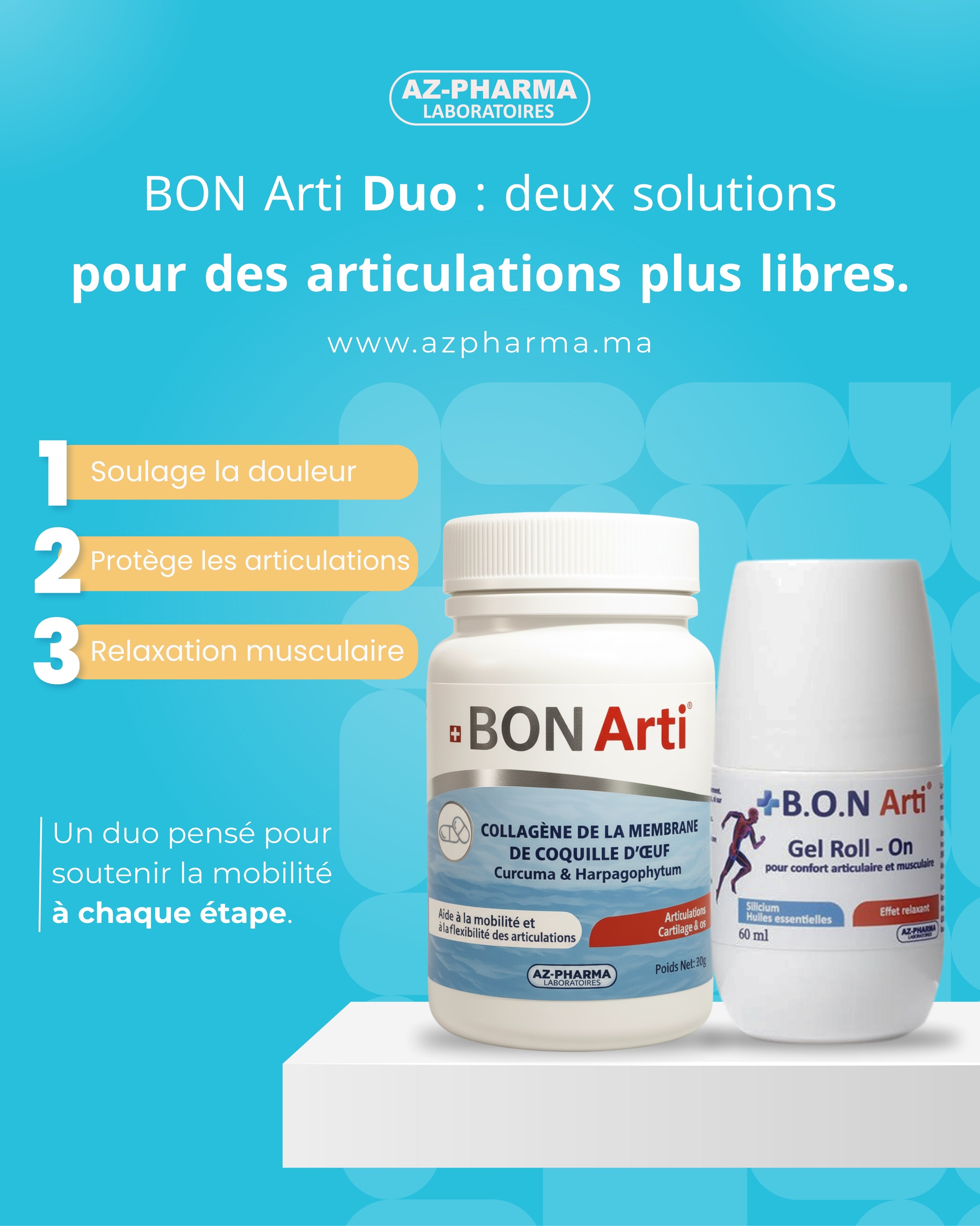BON Arti Duo – Double action pour des articulations plus libres