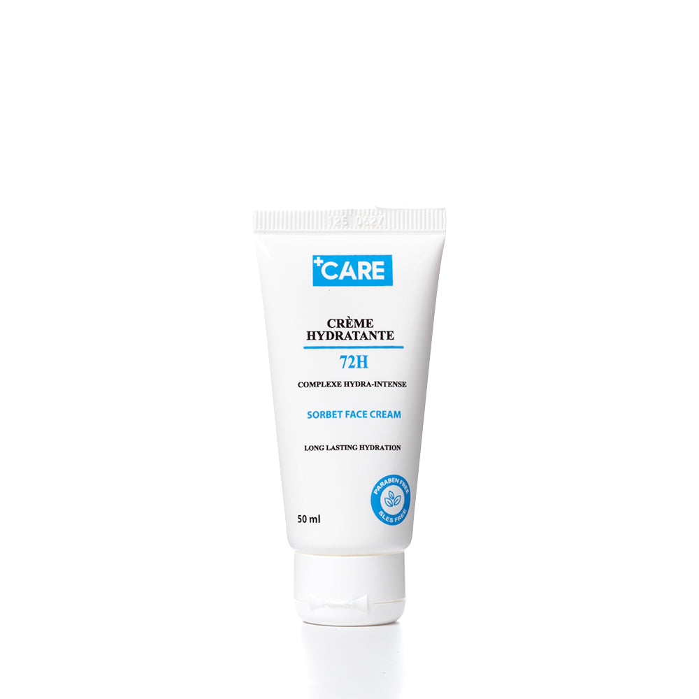 +CARE Crème Hydratante 72H – Hydratation longue durée & confort absolu