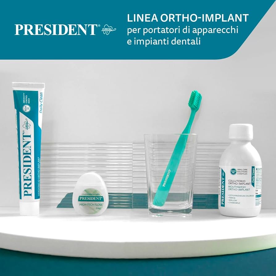 Pack PRESIDENT Ortho Implant – Soin Dentaire Spécifique pour Orthodontie & Implants